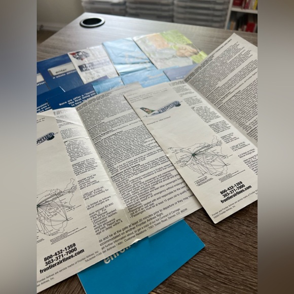 Collectable 13 Frontier Airlines Ticket Jacket Set - Picture 11 of 11